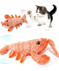 Electric Jumping Shrimp Cat Toy