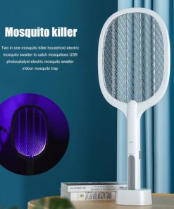 2-in-1 Electric Swatter & Night Mosquito Killing Lamp