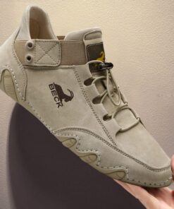 Italian Handmade Suede Velcro High Boots