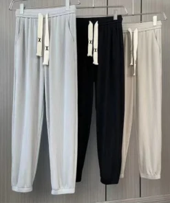 Ice Silk Men's Loose Casual Pants