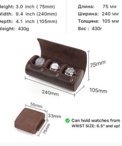 Luxury Leather Watch Holder Case