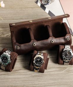 Luxury Leather Watch Holder Case