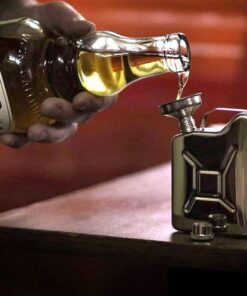 Mini Jerrycan Gasoline Liquor Hip Flask With Funnel