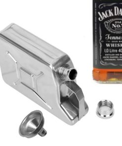 Mini Jerrycan Gasoline Liquor Hip Flask With Funnel