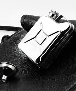 Mini Jerrycan Gasoline Liquor Hip Flask With Funnel