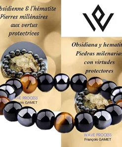 Magnetic Obsidian Anklet