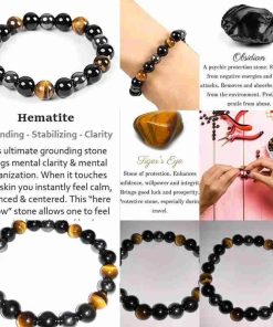 Magnetic Obsidian Anklet