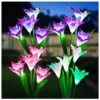 Outdoor Solar Lily Flower LED Lights
