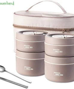 Portable Insulated Lunch Container Set
