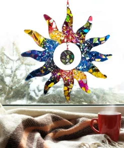 Rainbow Stained Acrylic Suncatcher