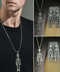 Retro Skeleton Man Necklace