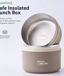 Portable Insulated Lunch Container Set