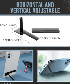 Ultra-thin Invisible Back Stick Mobile Phone Case Stand