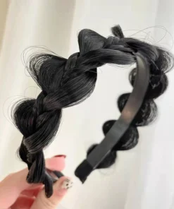 Fluffy Fishbone Wig Headband