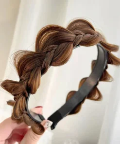 Fluffy Fishbone Wig Headband