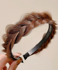 Fluffy Fishbone Wig Headband