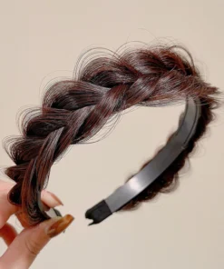 Fluffy Fishbone Wig Headband