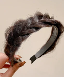 Fluffy Fishbone Wig Headband