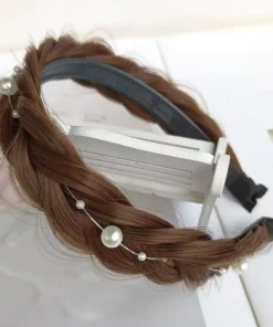Fluffy Fishbone Wig Headband