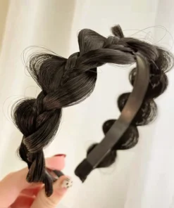 Fluffy Fishbone Wig Headband