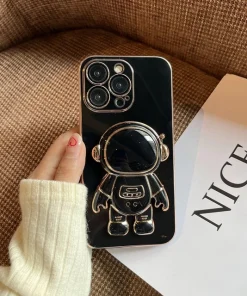 Astronaut Folding Bracket iPhone Case With Camera Protector