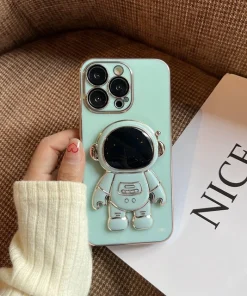 Astronaut Folding Bracket iPhone Case With Camera Protector