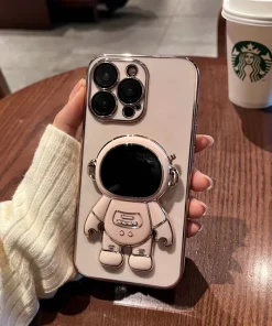 Astronaut Folding Bracket iPhone Case With Camera Protector