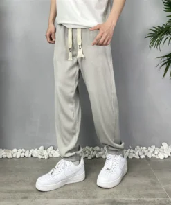 Ice Silk Men's Loose Casual Pants
