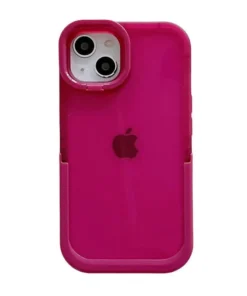 Double Stand Transparent TPU iPhone Case