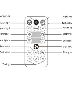 Remote Control Ceiling Fan Lamp