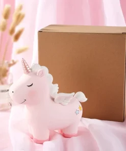 Unicorn Piggy Bank With Horn & Wings