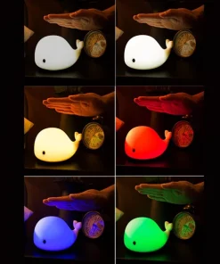 Baby Whale Silicone Night Light