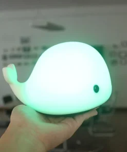 Baby Whale Silicone Night Light