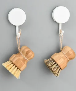 Sisal Hair Bamboo Cleaning Scrub Brush