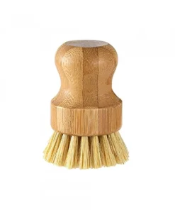 Sisal Hair Bamboo Cleaning Scrub Brush