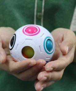 Match The Color Rainbow Puzzle Ball Fidget Toy