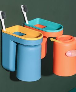Wall-Mounted Magnetic Toothbrush Holder