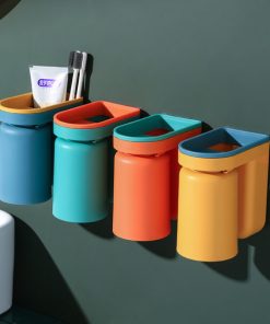 Wall-Mounted Magnetic Toothbrush Holder