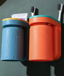 Wall-Mounted Magnetic Toothbrush Holder