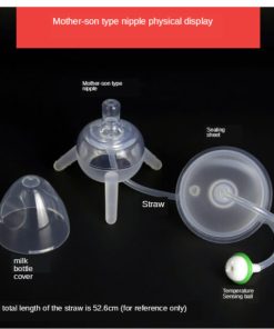 Newborn Baby Bottle with Straw