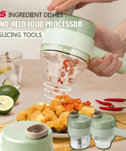 4 In 1 Handheld Electric Vegetable Cutter Set