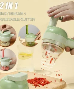 4 In 1 Handheld Electric Vegetable Cutter Set