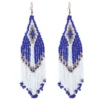 Bohemian Beads Long Native Earrings