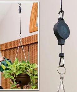 Plant Pulley Set For Garden Baskets Pots, Birds Feeder
