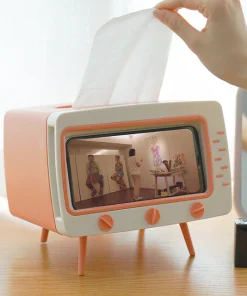 2 In 1 Mobile Phone Viewing Bracket & TV Tissue Box