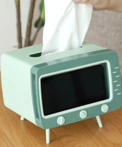 2 In 1 Mobile Phone Viewing Bracket & TV Tissue Box