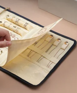 Foldable Velvet Travel Accessory Pouch