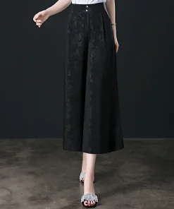 High Waisted Women Wide Leg Pants