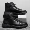 Italian High-top Lace Up Martin Leather Boots