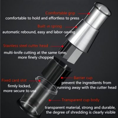 Handheld Manual Food Chopper Slicer